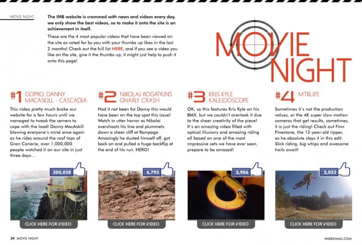 Movie Night Issue 39 Free Mountain Bike Magazine Online Imb